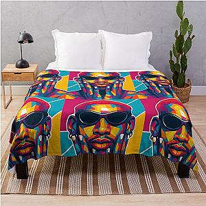 Pop Art Dennis Rodman Throw Blanket
