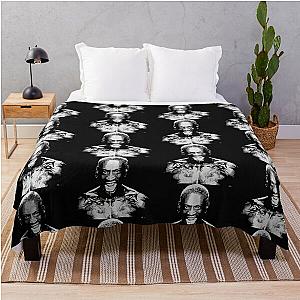 Dennis Rodman Bad Boy: Rodman the legendary bad boy of the NBA Throw Blanket