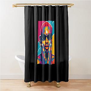Pop Art Dennis Rodman Shower Curtain
