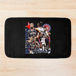Dennis Rodman Detroit Collage Bath Mat