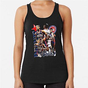 Dennis Rodman Detroit Collage Racerback Tank Top