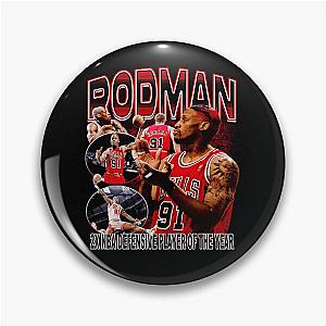 Dennis Rodman NBA Basketball Vintage Bootleg Retro Sport Legend Tee, dunk, MJ, 23, the Last Dance, Air Jordan, Pin