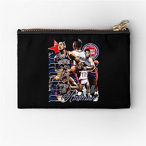 Dennis Rodman Detroit Retro Collage Zipper Pouch