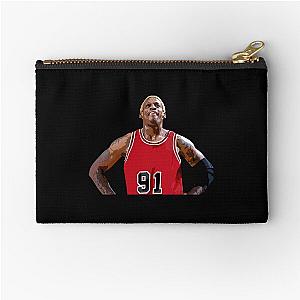 Dennis Rodman, 90s Chicago Bulls, Pippen, Vintage Zipper Pouch