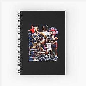 Dennis Rodman Detroit Collage Spiral Notebook