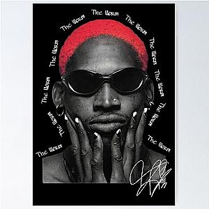 Dennis Rodman T-Shirt Vintage Design Hip-Hop Streetwear Tee Poster