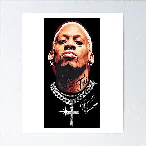 Dennis Rodman Face Poster