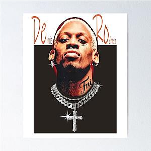 Dennis Rodman Style Face Poster