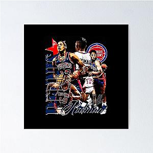Dennis Rodman Detroit Collage Poster