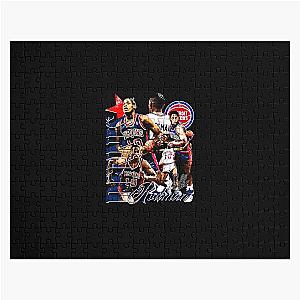 Dennis Rodman Detroit Collage Jigsaw Puzzle