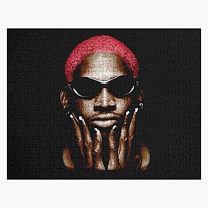 Dennis Rodman NBA Vintage Retro 90s Rap Tee, Chicago Bulls, Vintage, 90s, Puzzle
