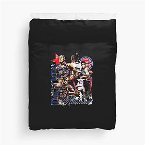 Dennis Rodman Detroit Retro Duvet Cover