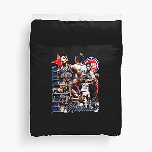 Dennis Rodman Detroit Retro Duvet Cover