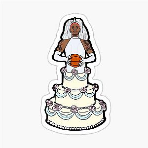 Dennis Rodman Wedding Sticker