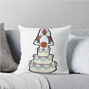 Dennis Rodman Wedding Dress Throw Pillow