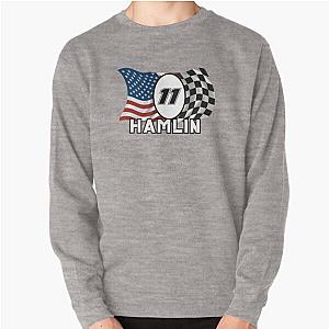 Denny Hamlin American Checkered Flag Pullover Sweatshirt