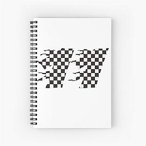 Denny Hamlin Face Mask Spiral Notebook