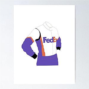 Denny Hamlin Drawing Poster