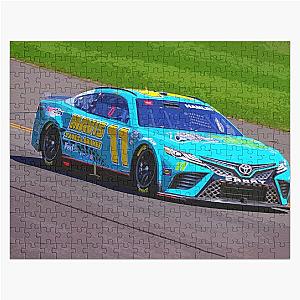 Denny Hamlin racing 2023 NASCAR blue livery Jigsaw Puzzle