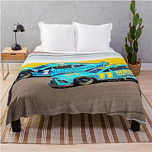 Denny Hamlin Ross Chastain 2023 Watercolor Throw Blanket