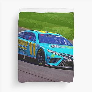 Denny Hamlin 2023 Nascar racecar blue livery Duvet Cover