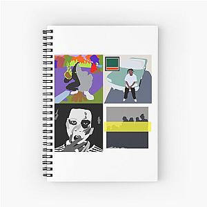 denzel curry minimal album covers Spiral Notebook