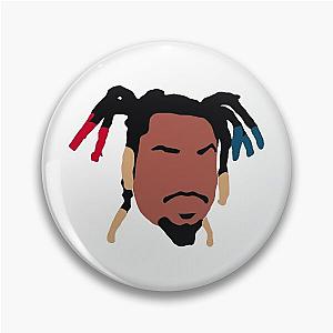 denzel curry minimal face Pin