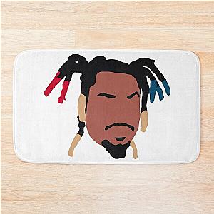 denzel curry minimal face Bath Mat