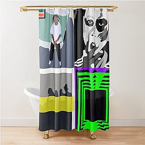 denzel curry minimal album covers Shower Curtain