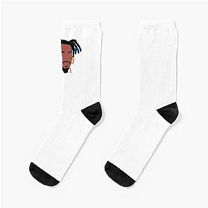 denzel curry minimal face Socks