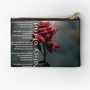 Policy of truth Depeche Mode album Violator Red rose Zipper Pouch