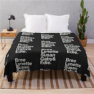 Desperate Housewives in Black Throw Blanket