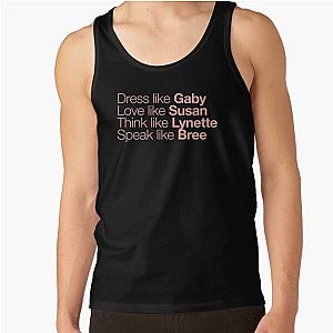 Desperate Housewives Peach Black Mint Tank Top