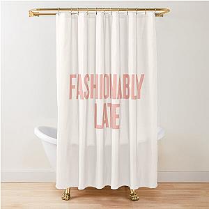 Fashionably Late inspired by Desperate Housewives in peach and rose Shower Curtain