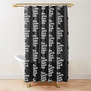 Desperate Housewives in Black Shower Curtain