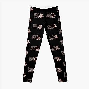 Desperate Housewives Peach Mint Black Leggings