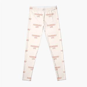 Fashionably Late inspired by Desperate Housewives in peach and rose leggings