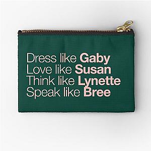 Desperate Housewives Rose Green Zipper Pouch