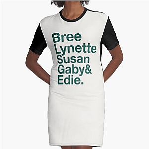 Desperate Housewives in Green Graphic T-Shirt Dress