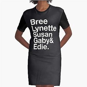 Desperate Housewives in Black Graphic T Shirt Dress