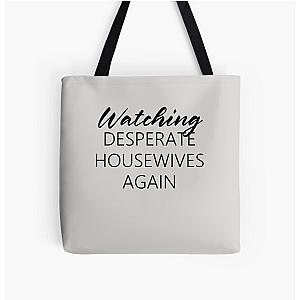 Watching Desperate Housewives Tote Bag