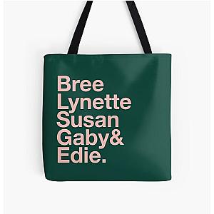 Desperate Housewives in Rose Green Print Tote Bag