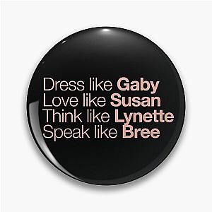 Desperate Housewives Peach Black Mint Pin