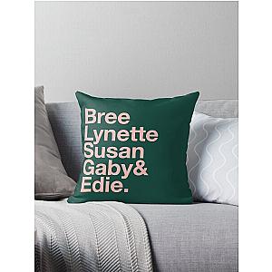 Desperate Housewives in Rose Green Throw Pillow