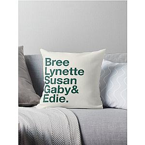 Desperate Housewives in Green Throw Pillow