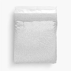 Despicable me 3 script Duvet Cover