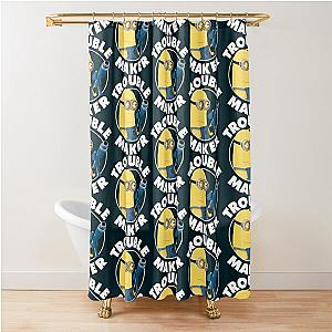 Despicable Me Kevin Trouble Maker Graphic   Shower Curtain