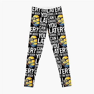 Despicable Me Minions Can I Ignore You Later Graphic    	 Leggings