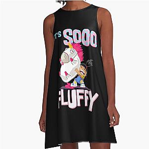 Despicable Me Fluffy Unicorn   A-Line Dress