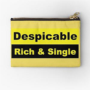 Despicable Rich & Single- Perfect Despicable Me gift - Him - Her Zipper Pouch